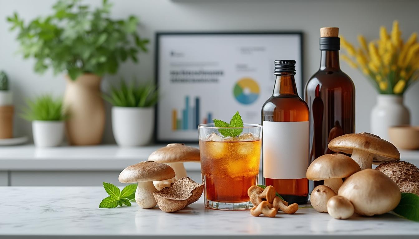 Boissons aux champignons adaptogènes : quelles vérités dévoile l’enquête de 60 Millions de Consommateurs sur leur sécurité ?